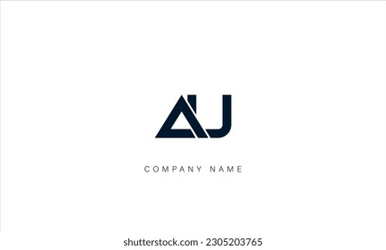 AU, UA, Abstract Letters Logo Monogram