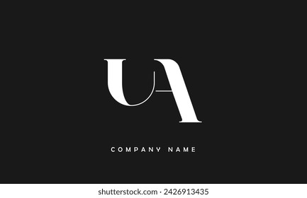 AU, UA Abstract Letters Logo Monogram