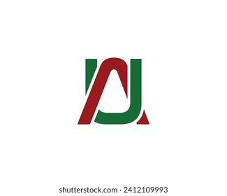 AU UA logo design vector template