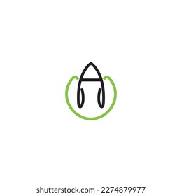 AU or UA logo and icon design