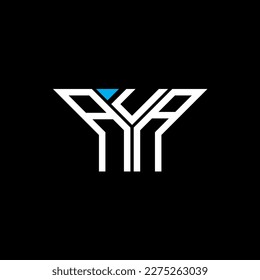 Diseño creativo del logotipo de la carta AUA con gráfico vectorial, logotipo sencillo y moderno de AUA.