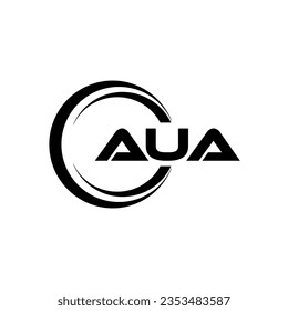 AUA Logo Design, Inspiration für eine einzigartige Identität. Modernes Eleganz und kreatives Design. Markieren Sie Ihren Erfolg mit dem Markieren dieses Logos.