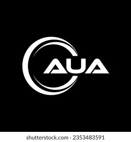 AUA Logo Design, Inspiration für eine einzigartige Identität. Modernes Eleganz und kreatives Design. Markieren Sie Ihren Erfolg mit dem Markieren dieses Logos.