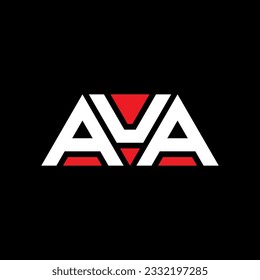 Diseño del logotipo de la letra del triángulo AUA con forma de triángulo. Monograma de diseño del logotipo del triángulo AUA. Plantilla de logotipo vectorial de triángulo AUA con color rojo. Logo triangular AUA Diseño sencillo, elegante y lujoso.