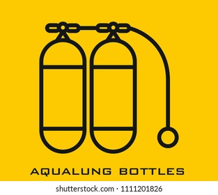 Aualling bottles icon signs