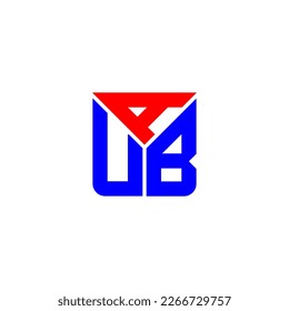 AUB letter logo creative design with vector graphic, AUB simple and modern logo.
