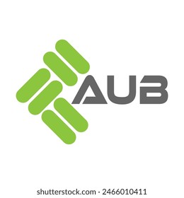 AUB-Buchstabenlogo Vektorgrafik Design, AUB schlicht und modern Logo. AUB luxuriöses Alphabet-Design