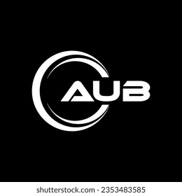 AUB Logo Design, Inspiration für eine einzigartige Identität. Modernes Eleganz und kreatives Design. Markieren Sie Ihren Erfolg mit dem Markieren dieses Logos.