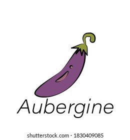 aubergine hand draw icon. Element of farming illustration icons. Signs and symbols can be used for web, logo, mobile app, UI, UX