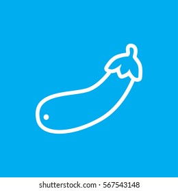 aubergine icon illustration isolated vector sign symbol