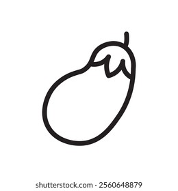 aubergine icon Outline vector for web ui