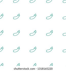 aubergine icon pattern seamless white background. Editable outline aubergine icon. aubergine icon pattern for web and mobile.