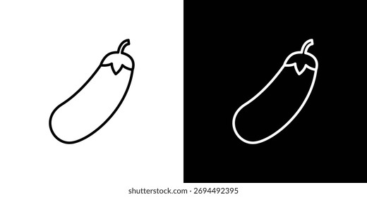 Aubergine icon for template logo, vector designs.