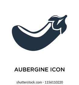 Aubergine icon vector isolated on white background, Aubergine transparent sign