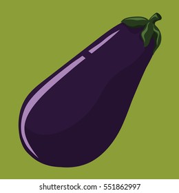 Aubergine vector icon
