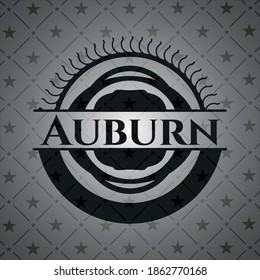 Auburn realistic dark emblem. Vector Illustration. Detailed. 