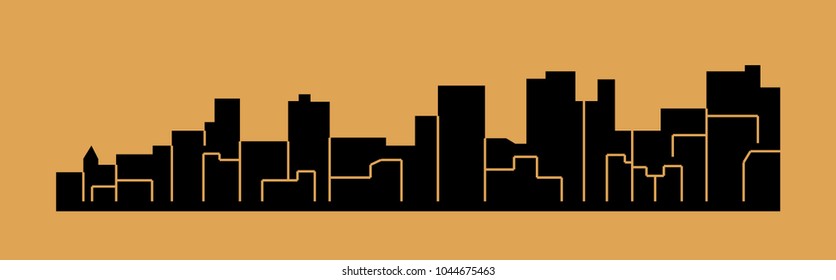 Auburn, Washington ( city silhouette )