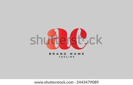 AUC, ACU, UAC, UCA, CUA, CAU, AC, CA, Abstract initial monogram letter alphabet logo design