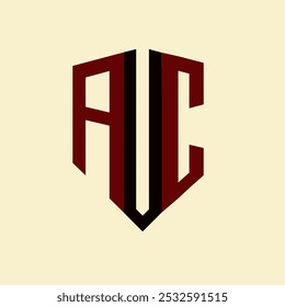 Logotipo de letra criativa minimalista AUC. AUC vetor exclusivo iniciais alfabeto letra logotipo design
