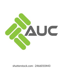 Diseño del Vector del logotipo de la letra del AUC, logotipo simple y moderno del AUC. Diseño de alfabeto lujoso AUC
