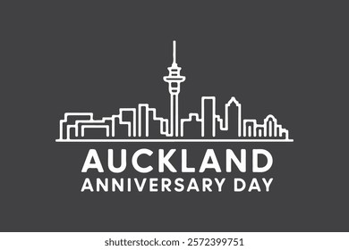 Auckland anniversary day vector illustration