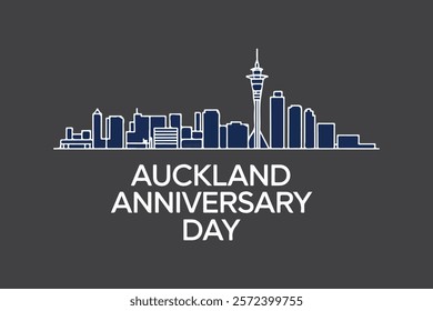 Auckland anniversary day vector illustration