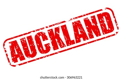 AUCKLAND red stamp text on white