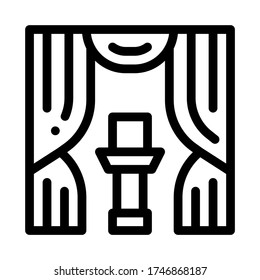 vector de icono de apariencia de subasta. signo de apariencia de subasta. ilustración de símbolo de contorno aislado