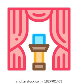 auction appearance icon vector. auction appearance sign. color symbol illustration