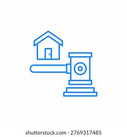 auction bidding icon sign vector