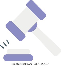 Diseño de iconos planos de subasta