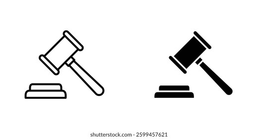 Auction flat simple vector icons illustration set.