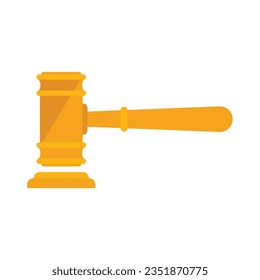Auktionsglas Symbol flach Vektorgrafik. Verkaufspreis. Finanzgericht einzeln