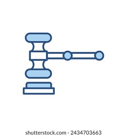 Auction Gavel related vector icon. Isolated on white background. Vector illustration