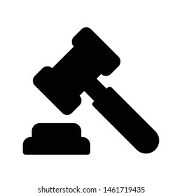 auction glyph flat vector icon