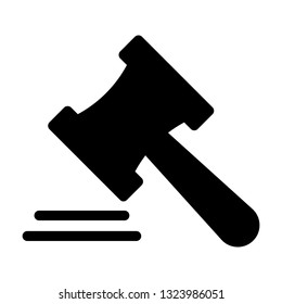 auction glyph icon