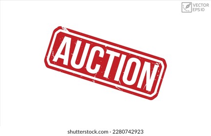 Auction grunge rubber stamp on white background. Auction Rubber Stamp.
