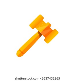 Auction hammer, auction, colorful vector icon