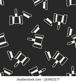 Auction hammer doodle drawing seamless pattern background