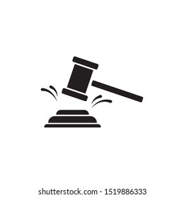 Auction Hammer icon design vector illustration