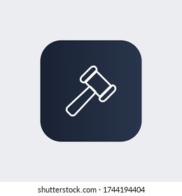 auction hammer icon. Vector illustration EPS 10.