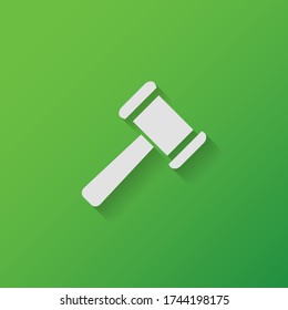 icono de martillo de subasta. Ilustración del vector EPS 10.