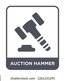 auction hammer icon vector on white background, auction hammer trendy filled icons from Cryptocurrency economy and finance collection, auction hammer simple element illustration