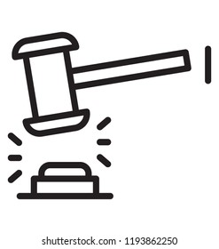 Auction hammer is used oftenly to put bid offer 