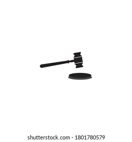 Auction hammer vector icon design