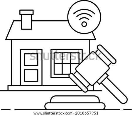 Auction House Property Vector Icon Design, urban and suburban house Symbol, Real Estate and Property Sign, Apartment and Mortgage Stock illustration, foreclosure and bank owned home listings Concept