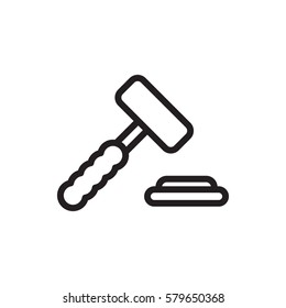 auction hummer icon illustration isolated vector sign symbol