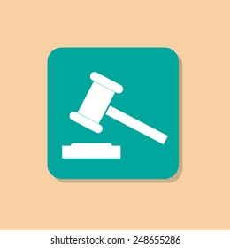 auction icon court sign verdict symbol