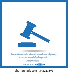 auction icon court sign verdict symbol