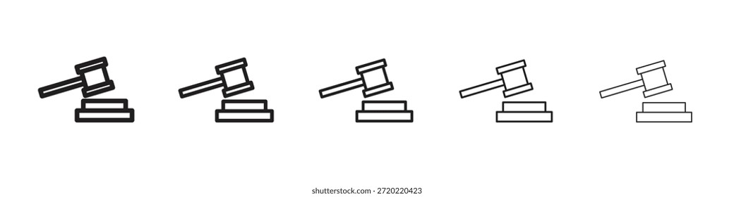 Diseño de icono de subasta, logotipo, App, interfaz de usuario. Ilustración vectorial, EPS
